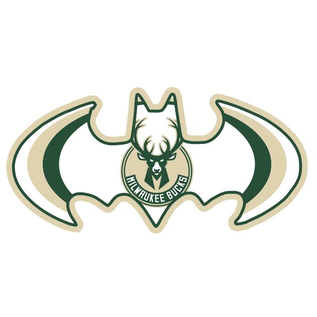 Milwaukee Bucks Batman Logo DIY iron on transfer (heat transfer)